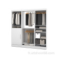 armoire penderie avec portes coulissantes en aluminium